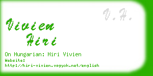 vivien hiri business card